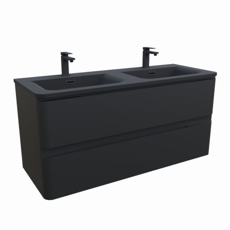 Ensemble PEARL 120 cm avec plan double vasque