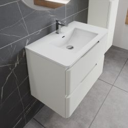 Ensemble IVORY 80 cm caisson avec plan vasque