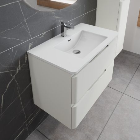 Ensemble IVORY 80 cm caisson avec plan vasque