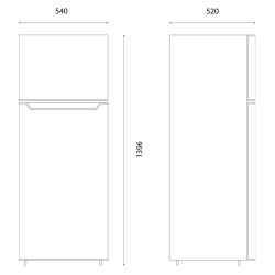 Frigo congélateur KLAF silver