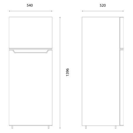 Frigo congélateur KLAF silver