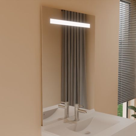 Miroir avec éclairage LED ELEG PLUS - 80 cm x ht105 cm - sans interrupteur