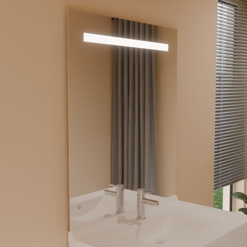 Miroir avec éclairage LED ELEG PLUS - 90 cm x ht105 cm - sans interrupteur Miroir avec éclairage LED ELEG PLUS - 90 cm x ht105 cm - sans interrupteur