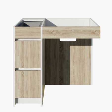 Caisson salle de bain PMR ANDY PLUS 90 cm  - pour plan vasque déportée à droite