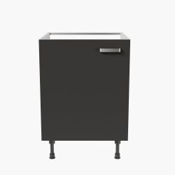 Meuble sous évier - 60 cm - Porte coloris noire