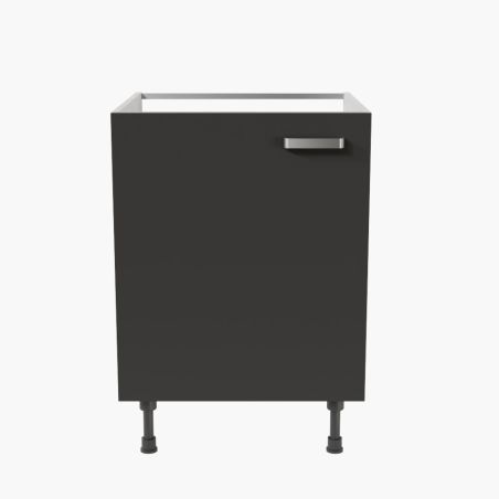 Meuble sous évier - 60 cm - Porte coloris noire