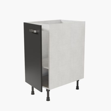 Meuble sous évier - 40 cm - Avec porte coloris noire