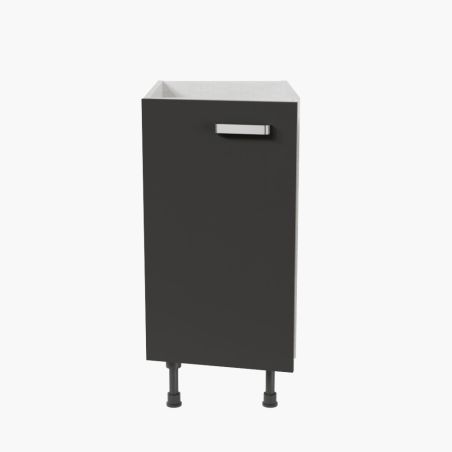 Meuble sous évier - 40 cm - Avec porte coloris noire