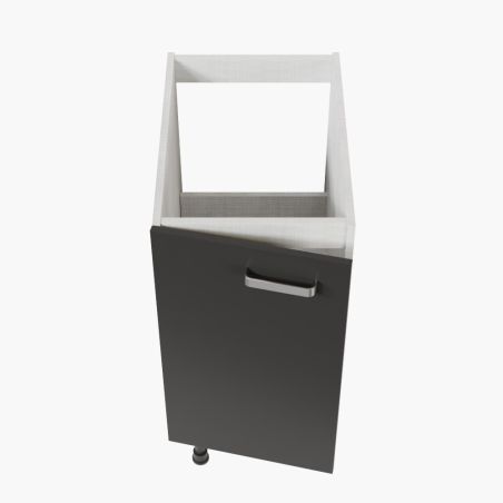 Meuble sous évier - 40 cm - Avec porte coloris noire