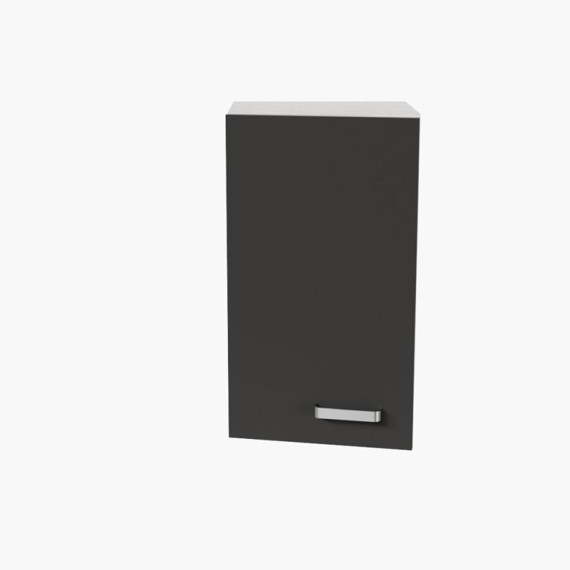 Meuble haut de cuisine - 40 cm - Porte couleur noire