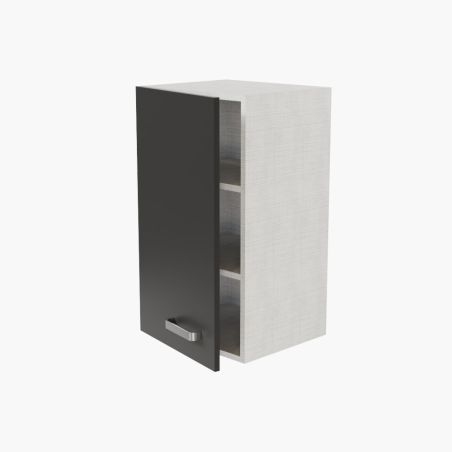 Meuble haut de cuisine - 40 cm - Porte couleur noire