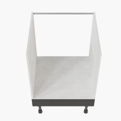 Meuble bas pour four encastrable - 60 cm - façades noire