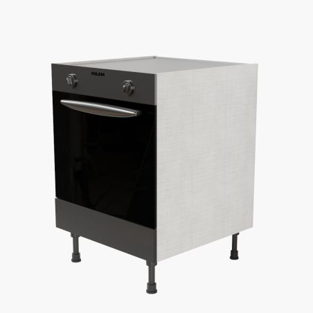 Meuble bas pour four encastrable - 60 cm - façades noire