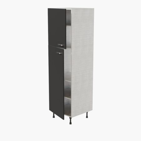 Colonne de rangement cuisine - portes noires