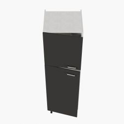 Colonne de rangement cuisine - portes noires