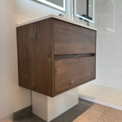 Caisson suspendu ALIXIA 70 cm bois foncé - Créazur FRANCE