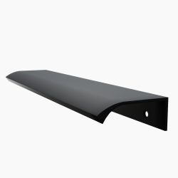 Poignée plate noire pour cuisine - 18 x 4 cm