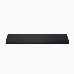 Poignée plate noire pour cuisine - 18 x 4 cm