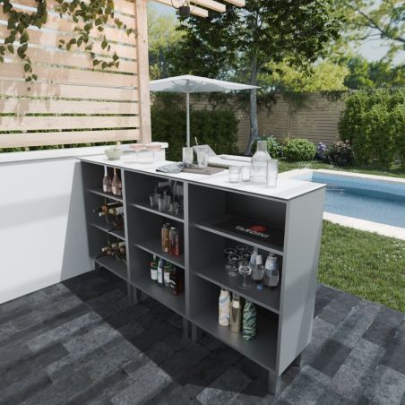 Cuisine d'été bar d'extérieur - KX21