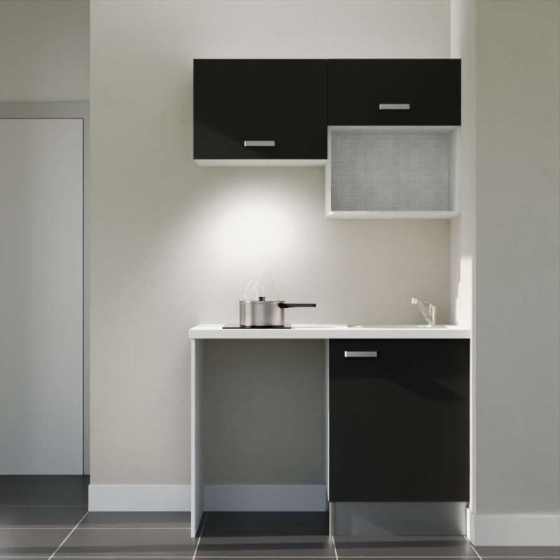 Kitchenette K02L-PT : 120 cm avec plan stratifié et évier Kitchenette K02L-PT : 120 cm avec plan stratifié et évier