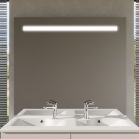 Miroir avec éclairage LED ELEG PLUS - 120 cm x ht105 cm - sans interrupteur