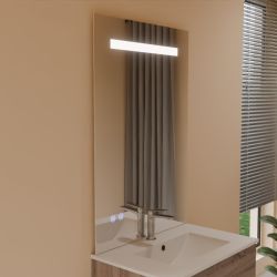 Miroir avec éclairage LED ELEG PLUS - 70 cm x ht105 cm