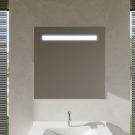 Miroir avec éclairage LED ELEG PLUS - 80 cm x 80 cm - sans interrupteur