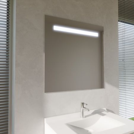 Miroir avec éclairage LED ELEG PLUS - 80 cm x 80 cm - sans interrupteur