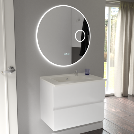 Miroir avec éclairage LED RONDINARA - Diamètre 80 cm 