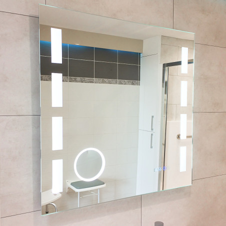 Miroir avec éclairage LED EXCELLENCE - 80 cm x 80 cm 