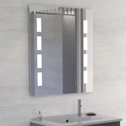 Miroir avec éclairage LED PRESTIGE - 70 cm x 80 cm 