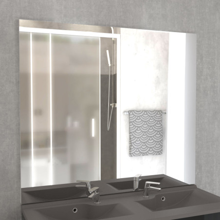 Miroir de salle de bain MIRCOLINE - 140 cm x 105 cm