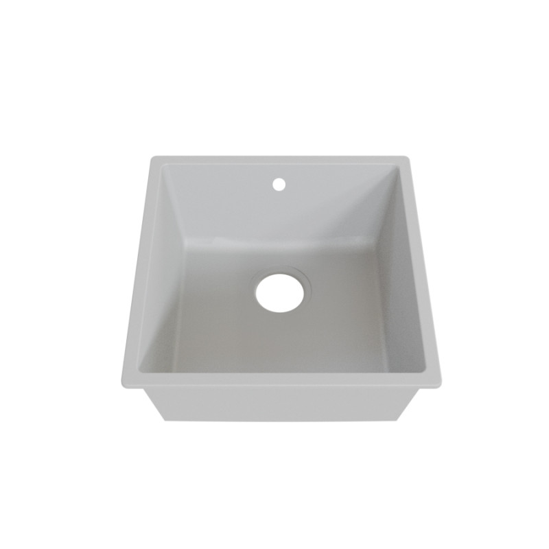Cuve RESIROC - évier 1 bac sans égouttoir - 44 x 44 cm - Blanc Cuve RESIROC - évier 1 bac sans égouttoir - 44 x 44 cm - Blanc