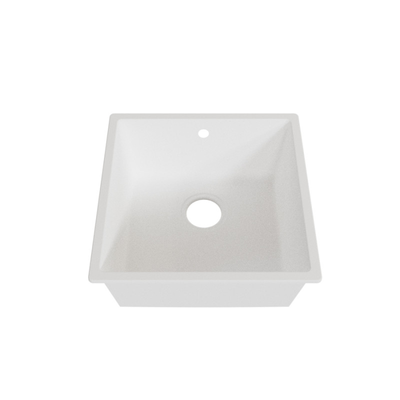 Cuve RESIROC - évier 1 bac sans égouttoir - 44 x 44 cm - Blanc Cuve RESIROC - évier 1 bac sans égouttoir - 44 x 44 cm - Blanc