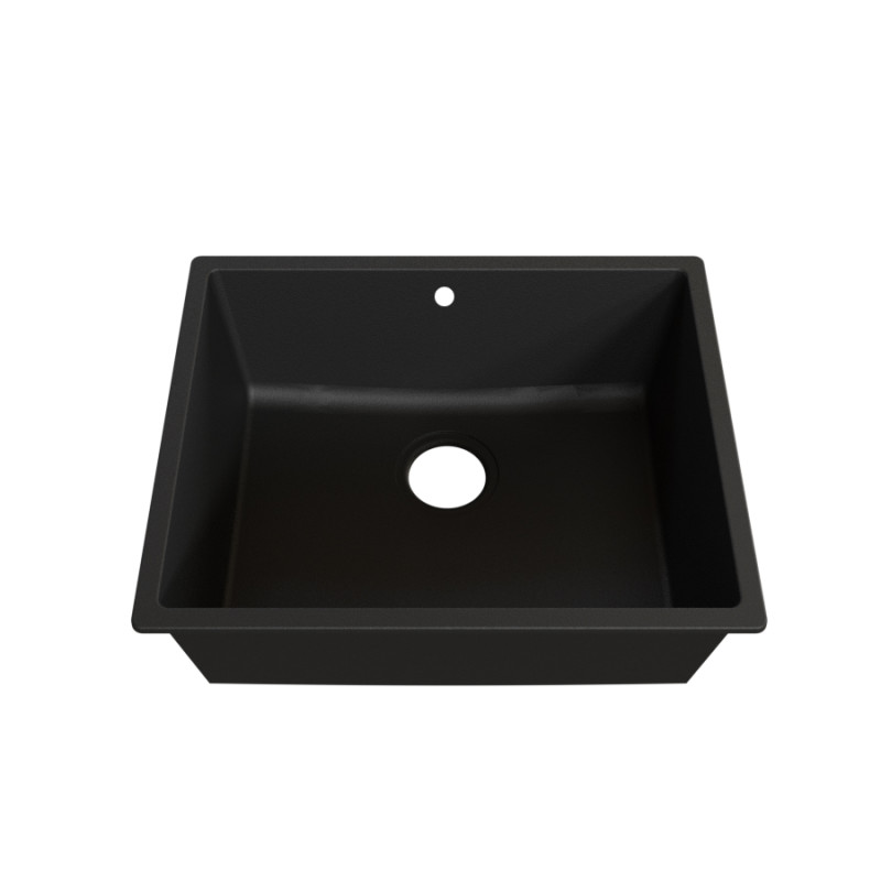 Cuve RESIROC - évier 1 bac sans égouttoir - 54 x 44 cm - Noire Cuve RESIROC - évier 1 bac sans égouttoir - 54 x 44 cm - Noire