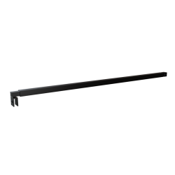 Barre horizontale noire paroi de douche industrielle noire ATELIA 