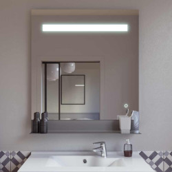 Miroir avec éclairage LED et tablette ETAL - 70 cm x 80 cm