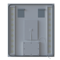 Miroir avec éclairage LED STARLED - 70 cm x 80 cm 