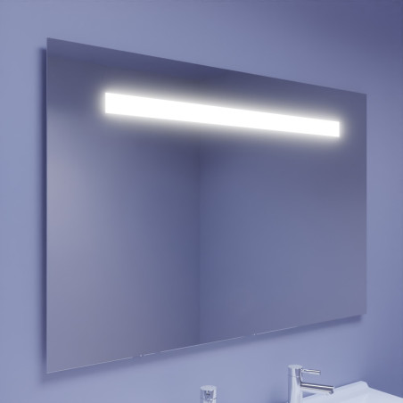 Miroir avec éclairage LED ELEGANCE - 120 cm x ht80 cm - sans interrupteur