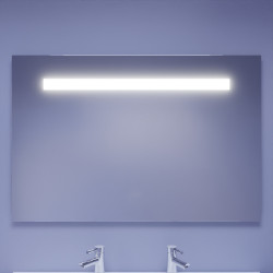 Miroir avec éclairage LED ELEGANCE - 120 cm x ht80 cm - sans interrupteur