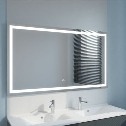 Miroir avec éclairage LED VISTA -140 cm x 80 cm 