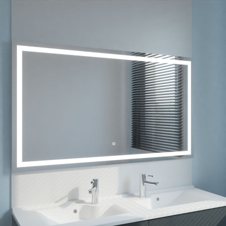 Miroir avec éclairage LED VISTA -140 cm x 80 cm 
