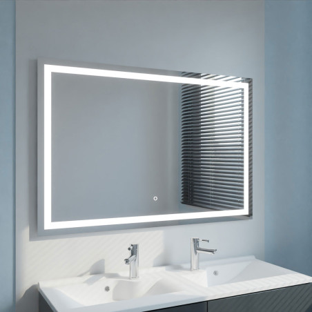Miroir avec éclairage LED VISTA - 120 cm x 80 cm 