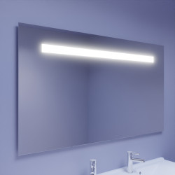 Miroir avec éclairage LED ELEGANCE - 140 cm x ht80 cm - sans interrupteur