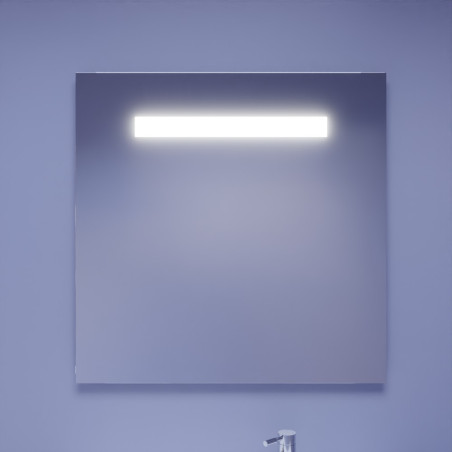 Miroir avec éclairage LED ELEGANCE - 80 cm x ht80 cm - sans interrupteur